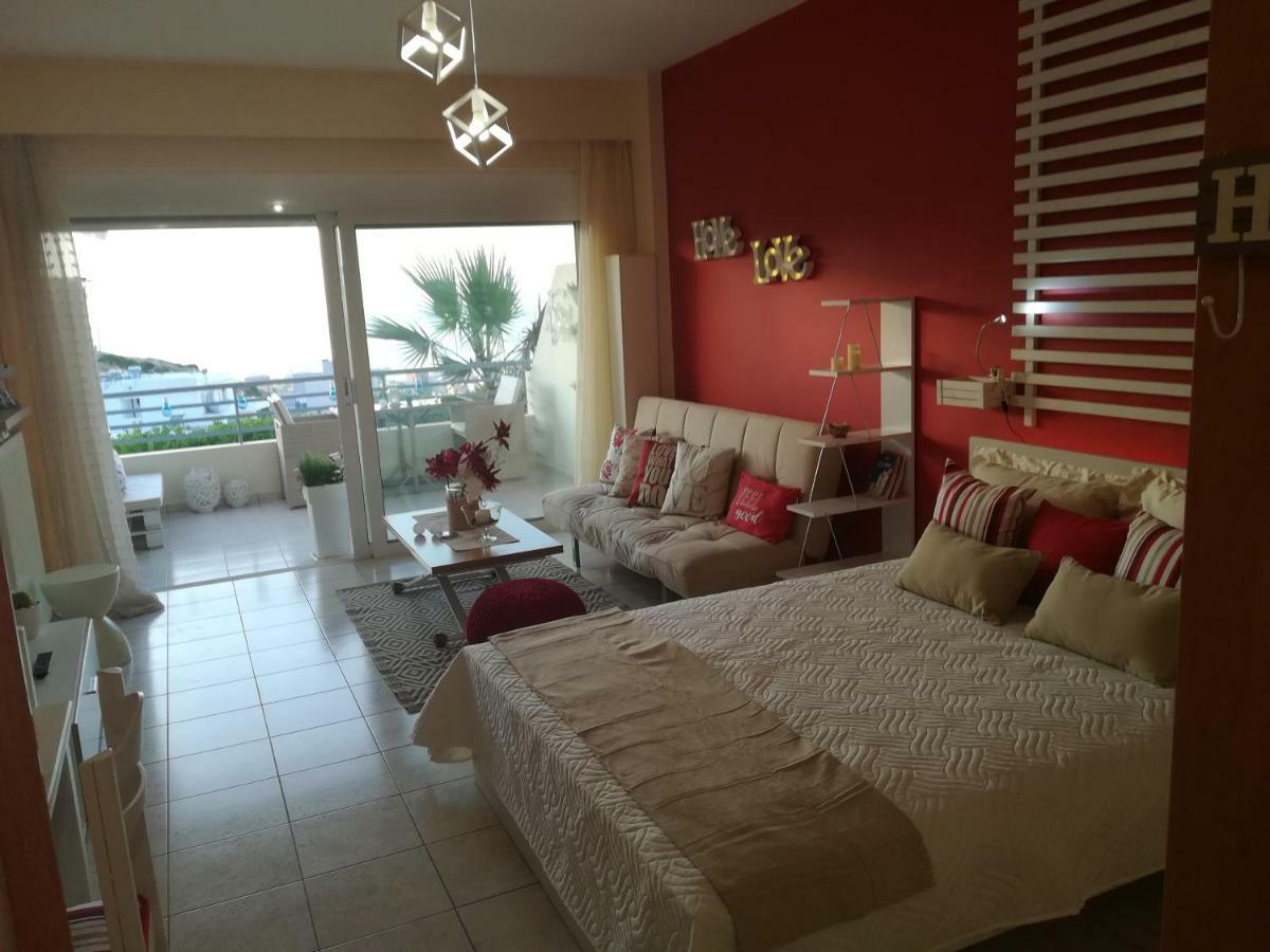 Sea View Cozy Studio Near Center Of Rethymno Town Exterior foto
